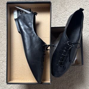 Massimo Dutti lace up ballerinas *NWT+